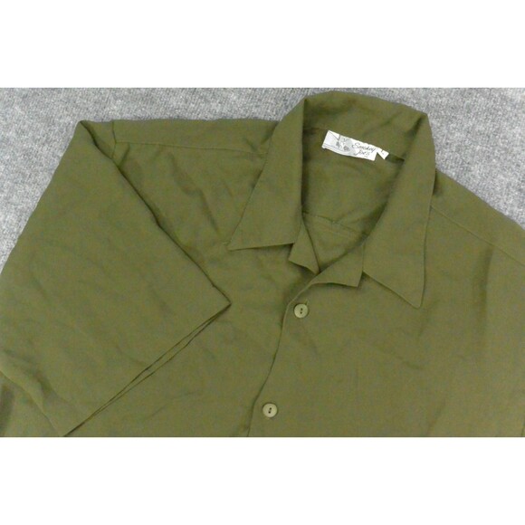 Smokey Joes Shirt Mens Large Dark Green Baggy Hip Hop - Picture 1 of 9